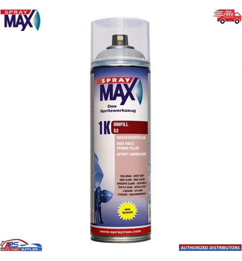 SPRAYMAX 1K UNIFILL PRIMER AEROSOL 500ML - S2 LIGHT GREY 680421